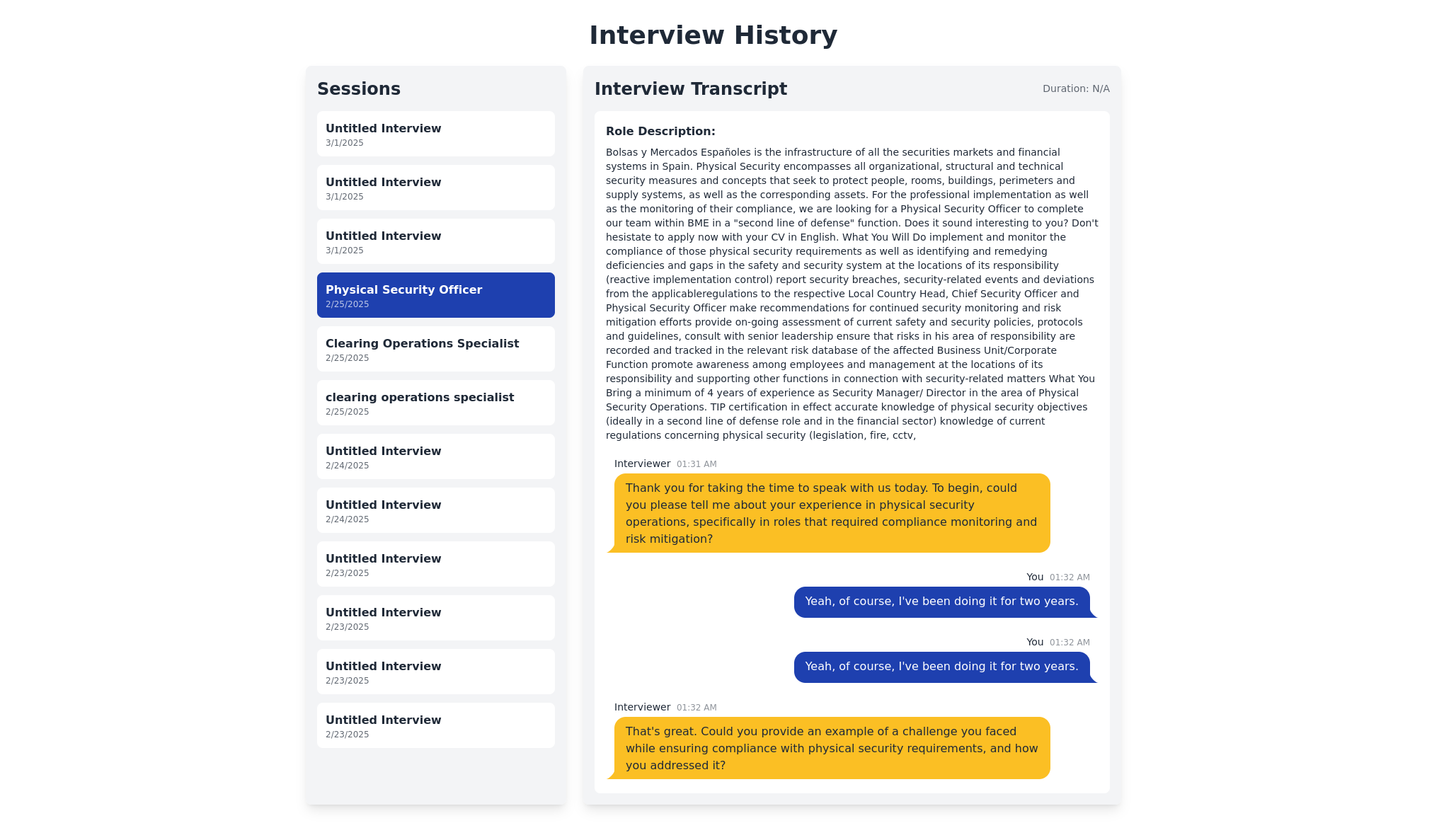 Interview Analysis